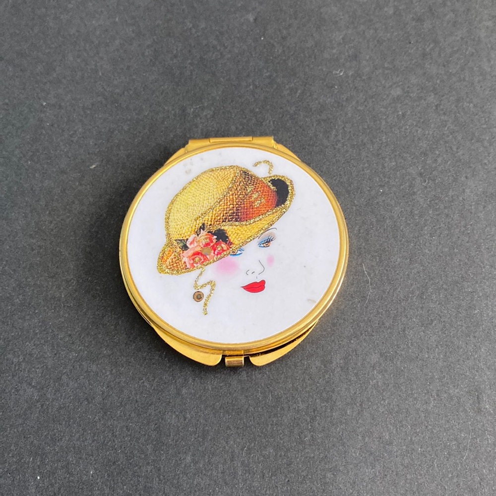 Vintage Packet book mirror. Mx2